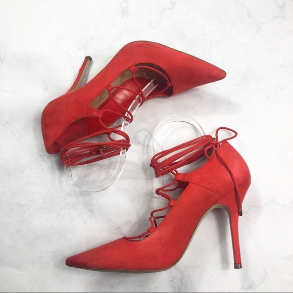 [Aldo] Lace Up Pointed Toe Heels - Picture 4 of 5